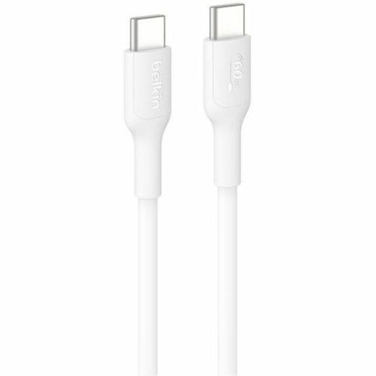 Main Image for Belkin BoostCharge USB-C to USB-C Cable 60W, 6.6ft/2m, White