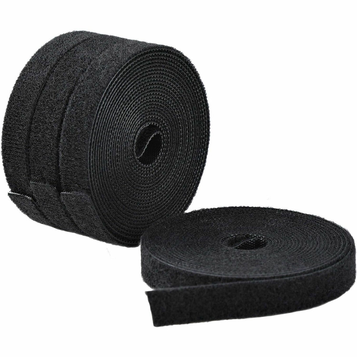 Main Image for StarTech 4-pack 15ft (4.6m) Hook and Loop Roll, 0.5in Wide, Black, Cut-to-Size Reusable Cable Ties, Fastener Tape, Bulk Roll