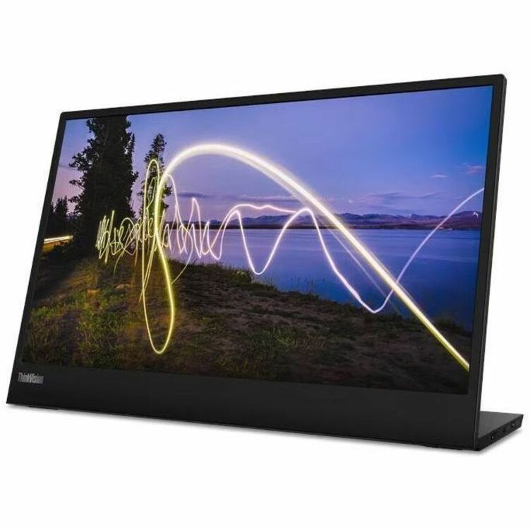 Alternate-Image1 Image for Lenovo ThinkVision M15 16" Class Full HD LED Monitor - 16:9 - Raven Black
