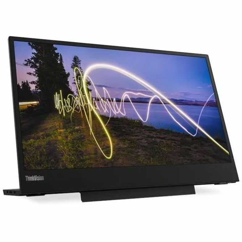 Alternate-Image2 Image for Lenovo ThinkVision M15 16" Class Full HD LED Monitor - 16:9 - Raven Black