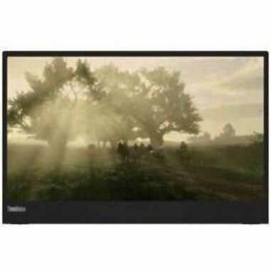 Front Image for Lenovo ThinkVision M15 16" Class Full HD LED Monitor - 16:9 - Raven Black