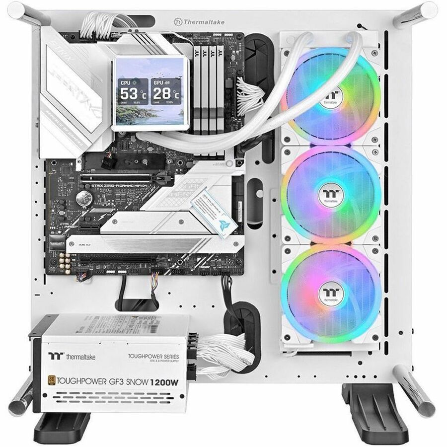 Alternate-Image7 Image for Thermaltake MINECUBE 360 Ultra ARGB Sync AIO Liquid Cooler - Snow Edition