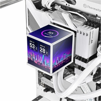 Alternate-Image2 Image for Thermaltake MINECUBE 360 Ultra ARGB Sync AIO Liquid Cooler - Snow Edition