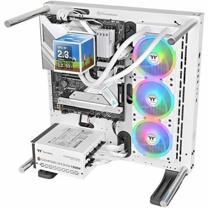 Alternate-Image4 Image for Thermaltake MINECUBE 360 Ultra ARGB Sync AIO Liquid Cooler - Snow Edition