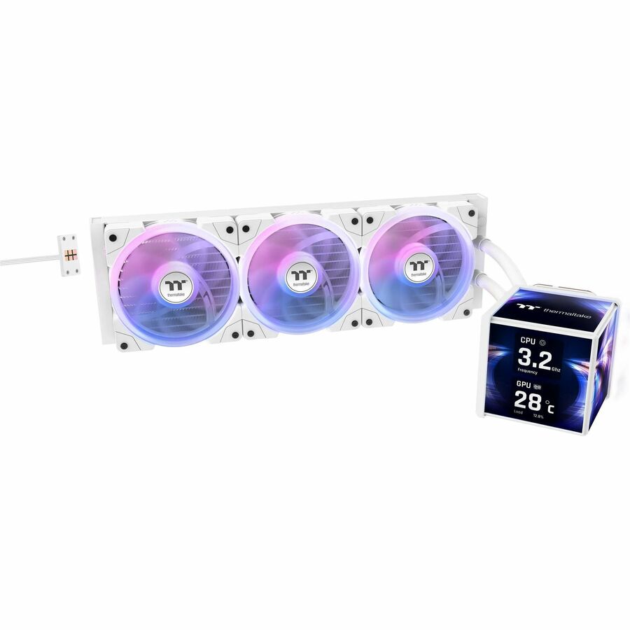 Alternate-Image6 Image for Thermaltake MINECUBE 360 Ultra ARGB Sync AIO Liquid Cooler - Snow Edition