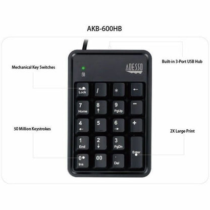 Alternate-Image5 Image for Adesso Easytouch 600UB Keypad
