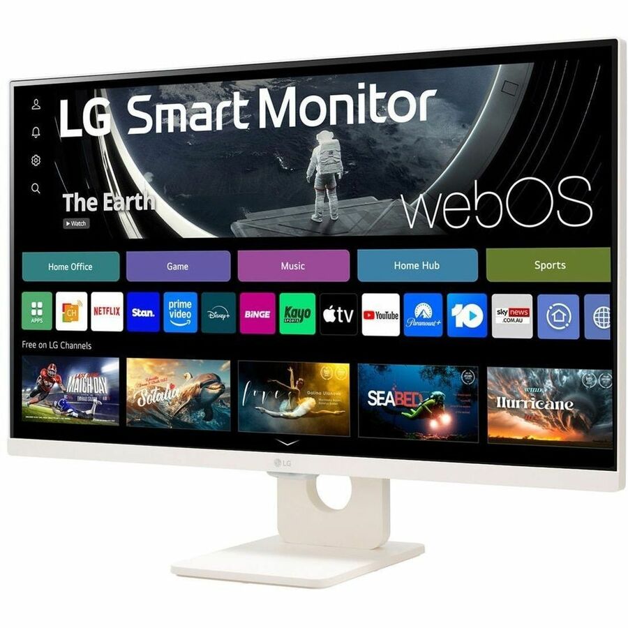 Alternate-Image1 Image for LG 27U511SA-W 27" Class Full HD Smart LCD Monitor - 16:9 - White