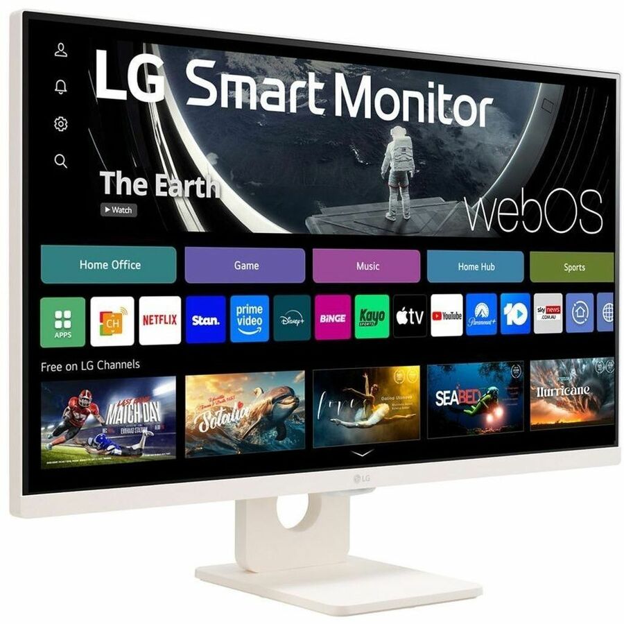 Alternate-Image2 Image for LG 27U511SA-W 27" Class Full HD Smart LCD Monitor - 16:9 - White