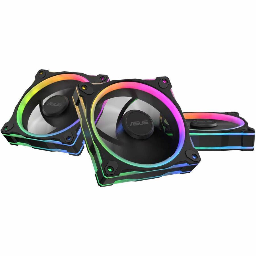 Alternate-Image1 Image for Asus Prime MR120 ARGB Reverse Cooling Fan - 3 Pack
