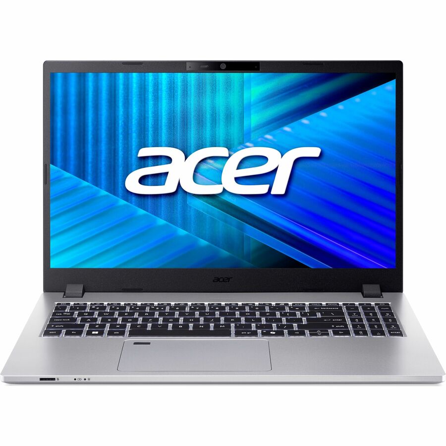 Front Image for Acer TravelMate P2 15 TMP215-55-G2 TMP215-55-G2-70V2 15.6" Notebook - Full HD - 60 Hz - Intel Core Ultra 7 255U - 16 GB - 512 GB PCI Express NVMe 4.0 SSD - English (US) Keyboard - Silver