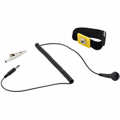 Alternate-Image6 Image for StarTech Antistatic Wrist Strap with Grounding Cable, ESD Electrostatic Discharge Band, 5ft / 1.5m Detachable Cord, TAA- Compliant