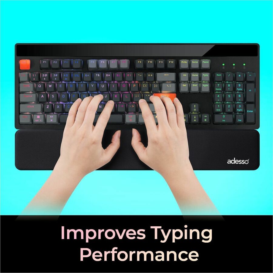 Alternate-Image1 Image for Adesso TRUFORM P330 Full Size Keyboard Wrist Rest