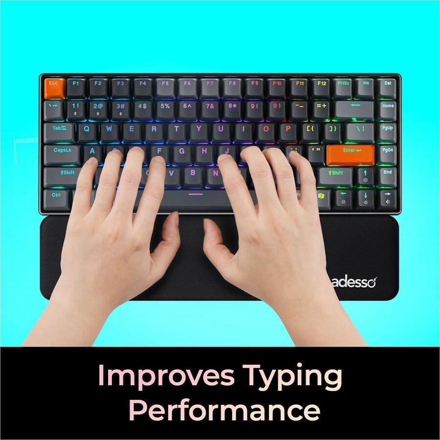 Alternate-Image2 Image for Adesso TRUFORM P310 Mini Size Keyboard Wrist Rest
