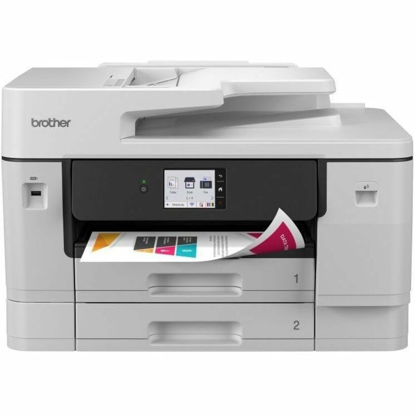 Front Image for Brother MFC-J6960DW Wired & Wireless Inkjet Multifunction Printer - Color