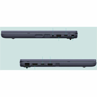 Alternate-Image3 Image for Asus BR1104C BR1104CTA-YS16 11.6" Rugged Notebook - HD - Intel N-Series N150 - 8 GB - Mineral Gray