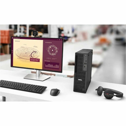 Alternate-Image6 Image for Dell Pro Slim QCS1255 Desktop Computer - AMD Ryzen 5 PRO 8500G - 16 GB - 512 GB PCI Express NVMe 4.0 SSD - Slim PC - Standard Black