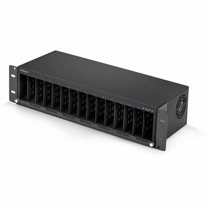 Main Image for StarTech 15-Slot Unmanaged Media Converter Chassis, 19in Rackmount for MCM Media Converter Series, Active Cooling, TAA Compliant