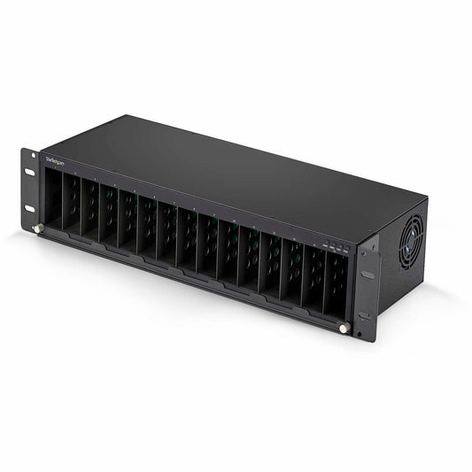 Main Image for StarTech 15-Slot Unmanaged Media Converter Chassis, 19in Rackmount for MCM Media Converter Series, Active Cooling, TAA Compliant