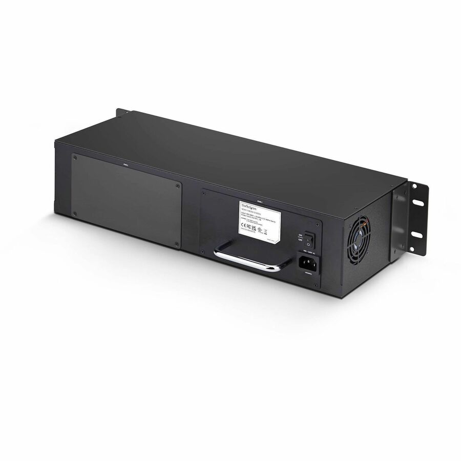 Alternate-Image1 Image for StarTech 15-Slot Unmanaged Media Converter Chassis, 19in Rackmount for MCM Media Converter Series, Active Cooling, TAA Compliant