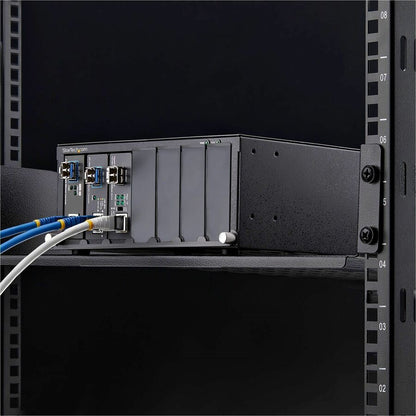 Alternate-Image4 Image for StarTech 7-Slot Unmanaged Media Converter Chassis, 10in Rackmount for MCM Media Converter Series, Active Cooling, TAA Compliant