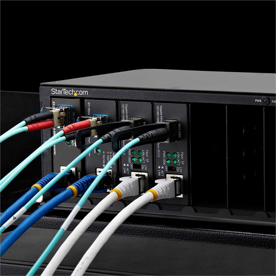 Alternate-Image5 Image for StarTech 7-Slot Unmanaged Media Converter Chassis, 10in Rackmount for MCM Media Converter Series, Active Cooling, TAA Compliant