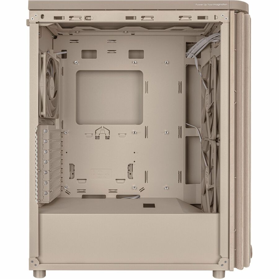 Alternate-Image1 Image for Asus ProArt PA401 Wood Edition Beige - Mesh Panel Computer Case