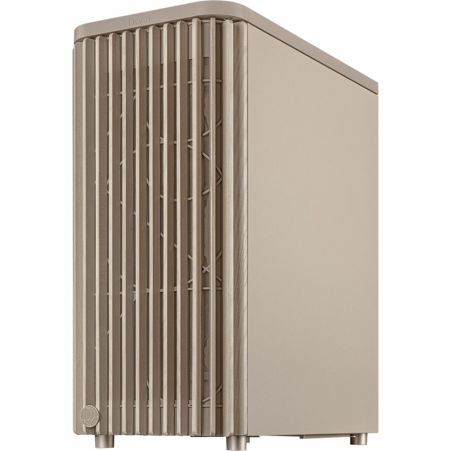 Left Image for Asus ProArt PA401 Wood Edition Beige - Mesh Panel Computer Case