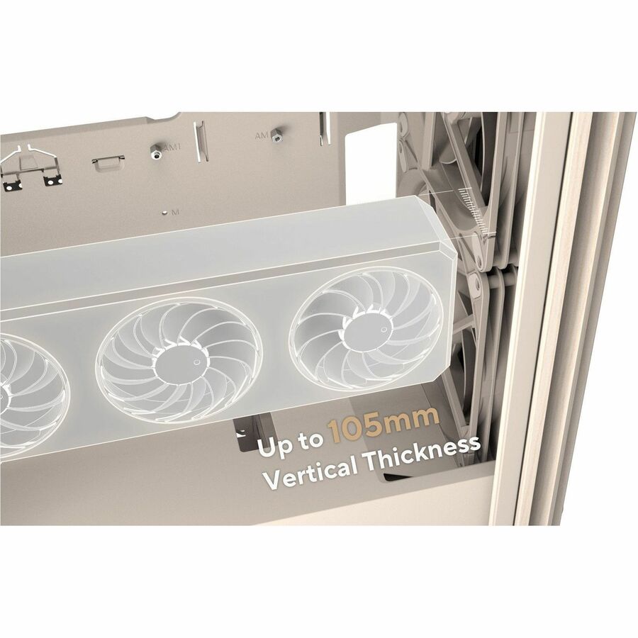 Alternate-Image9 Image for Asus ProArt PA401 Wood Edition Beige - Mesh Panel Computer Case