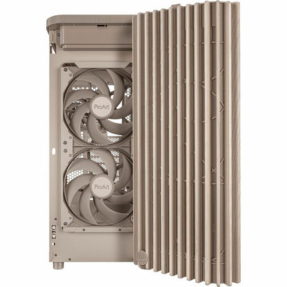 Alternate-Image3 Image for Asus ProArt PA401 Wood Edition Beige - Mesh Panel Computer Case