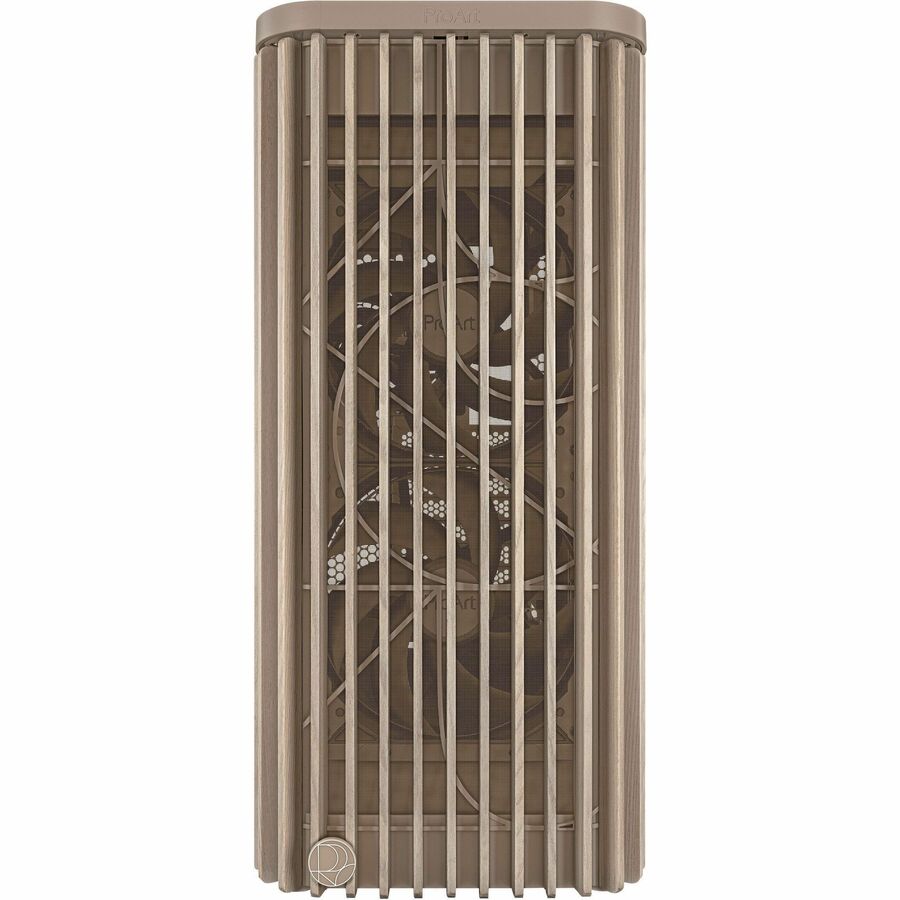 Front Image for Asus ProArt PA401 Wood Edition Beige - Mesh Panel Computer Case