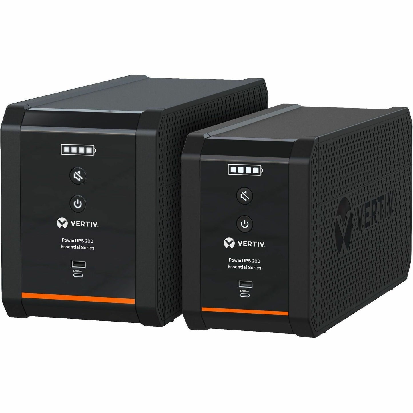 Main Image for Vertiv PowerUPS 200 Essential PSA6E-800LVT, 800VA/450W, AVR, User-Replaceable Batteries, Battery Backup, 4 NEMA Outlets, Three-Year Warranty