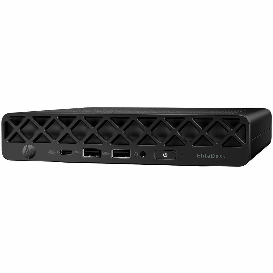 Left Image for HP EliteDesk 8 G1i Desktop Computer - Intel Core Ultra 5 235T - vPro Technology - 32 GB - 512 GB PCI Express NVMe SSD - Mini PC - Jack Black