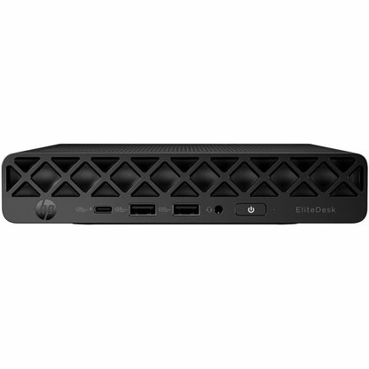 Front Image for HP EliteDesk 8 G1i Desktop Computer - Intel Core Ultra 5 235T - 16 GB - 256 GB PCI Express NVMe SSD - Mini PC - Black