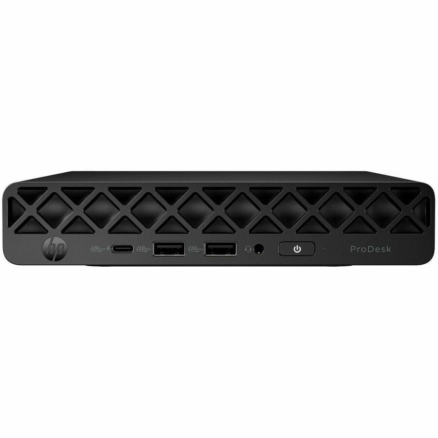 Front Image for HP ProDesk 4 G1i Desktop Computer - Intel Core Ultra 5 235T - 32 GB - 512 GB PCI Express NVMe SSD - Mini PC - Jack Black