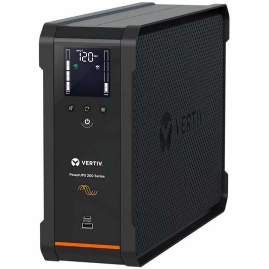 Main Image for Vertiv PowerUPS 200 Premium PSA6S-1500LVT, 1440VA/915W, AVR, User-Replaceable Batteries, Battery Backup, 10 NEMA Outlets, Three-Year Warranty