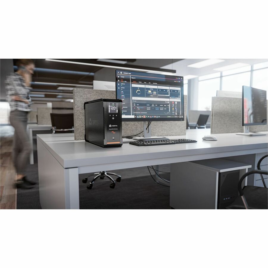 Life-Style Image for Vertiv PowerUPS 200 Premium PSA6S-1500LVT, 1440VA/915W, AVR, User-Replaceable Batteries, Battery Backup, 10 NEMA Outlets, Three-Year Warranty