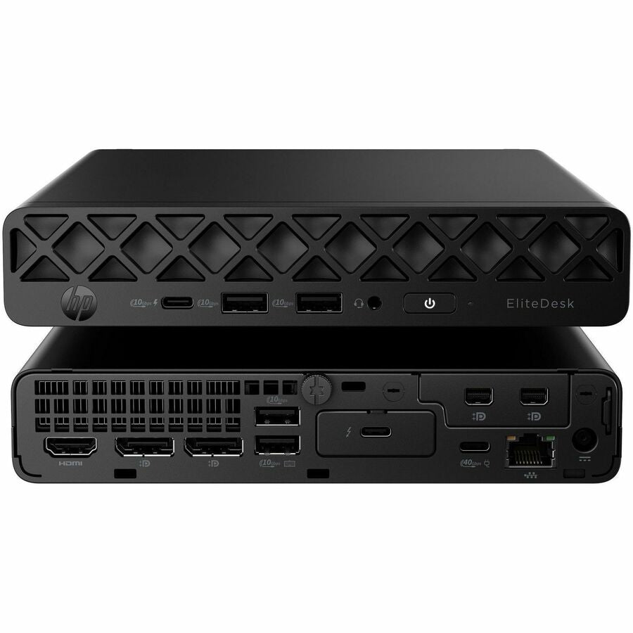 Alternate-Image1 Image for HP EliteDesk 8 G1a Desktop Computer - AMD Ryzen 5 220 - 16 GB - 256 GB PCI Express NVMe SSD - Mini PC - Jack Black