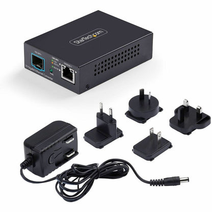 Alternate-Image4 Image for StarTech.com 10GbE Multi-Gigabit Open SFP+ Fiber Media Converter, 10G/5G/2.5G/1G/100M, Copper to 10GBASE-X SFP+, 16K Jumbo Frames, TAA