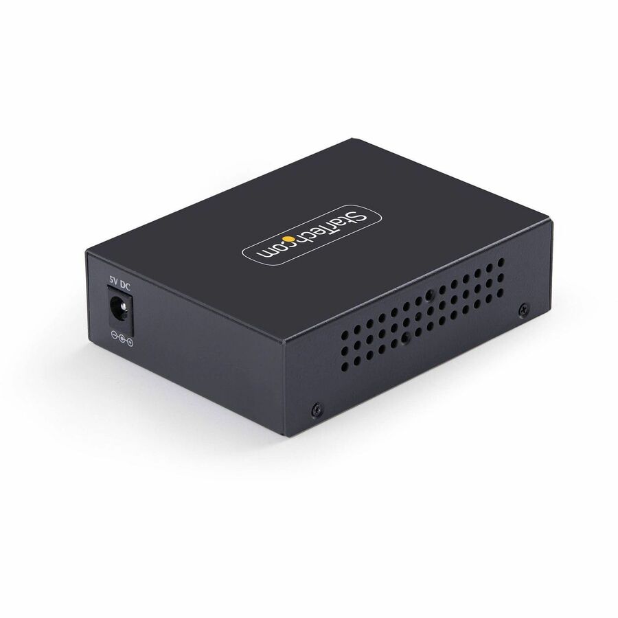 Alternate-Image1 Image for StarTech.com 10GbE Multi-Gigabit Open SFP+ Fiber Media Converter, 10G/5G/2.5G/1G/100M, Copper to 10GBASE-X SFP+, 16K Jumbo Frames, TAA