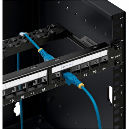 Alternate-Image3 Image for StarTech 24 Port 1U Blank Keystone Patch Panel with Cable Management Bar, Rackmount Patch Panel for RJ45 UTP Network Jacks