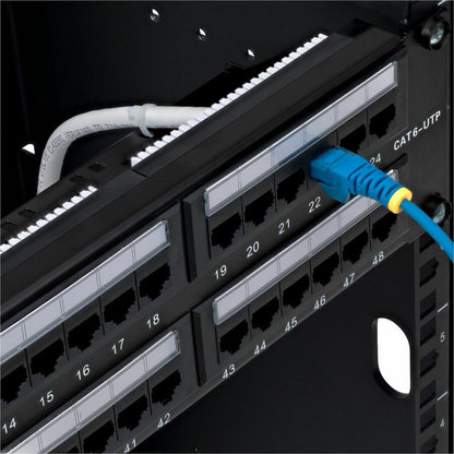 Alternate-Image4 Image for StarTech.com 48-Port 2U Rackmount Cat6 Patch Panel, RJ45, UTP, 110 Punch-Down, Cat 6 Ethernet Patch Panel for Network Server Rack