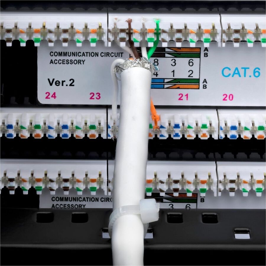 Alternate-Image3 Image for StarTech.com 48-Port 2U Rackmount Cat6 Patch Panel, RJ45, UTP, 110 Punch-Down, Cat 6 Ethernet Patch Panel for Network Server Rack