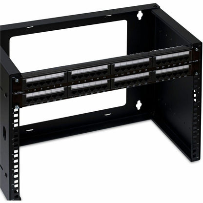 Alternate-Image2 Image for StarTech.com 48-Port 2U Rackmount Cat6 Patch Panel, RJ45, UTP, 110 Punch-Down, Cat 6 Ethernet Patch Panel for Network Server Rack