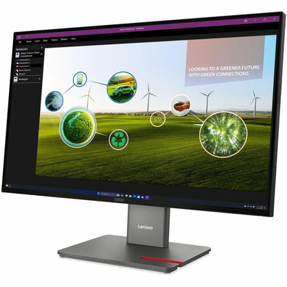 Alternate-Image1 Image for Lenovo ThinkVision P27Q-40 27" Class WQHD LED Monitor - 16:9 - Eclipse Black