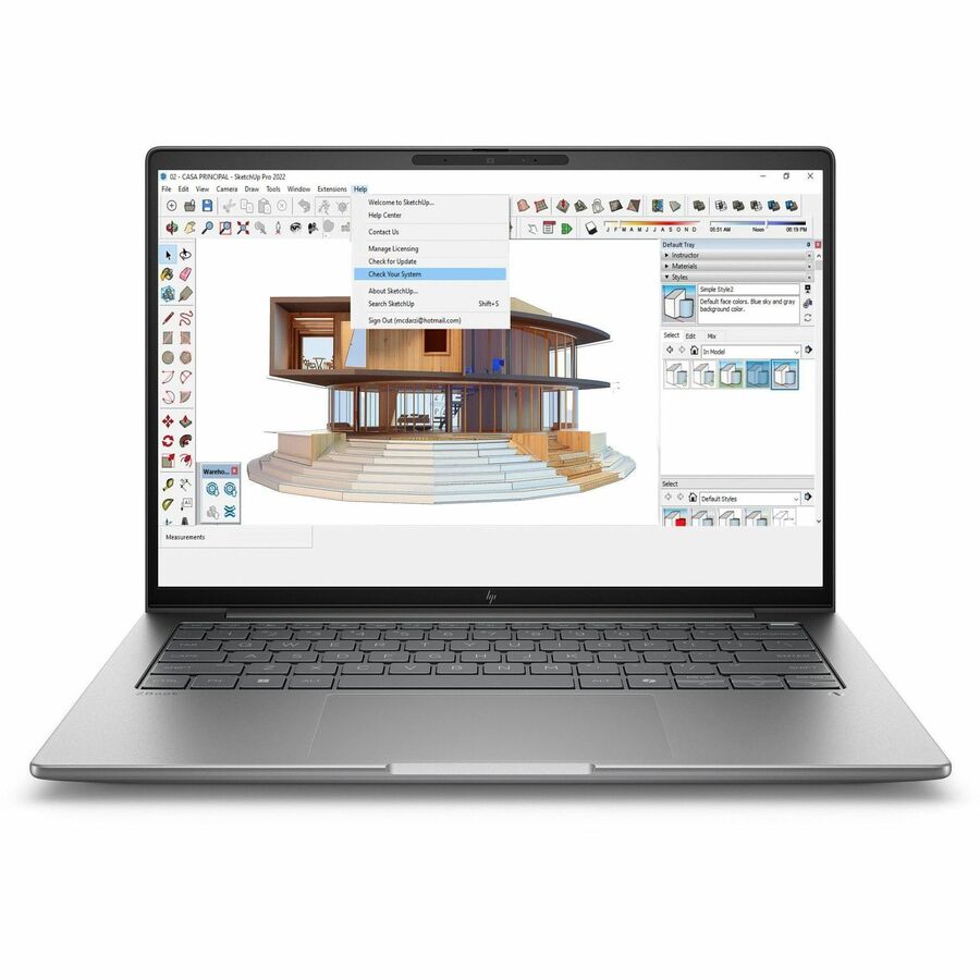 Front Image for HP ZBook 8 G1i 14" Mobile Workstation - 2.5K - 120 Hz - Intel Core Ultra 7 265H - vPro Technology - 32 GB - 1 TB SSD - English Keyboard - Meteor Silver