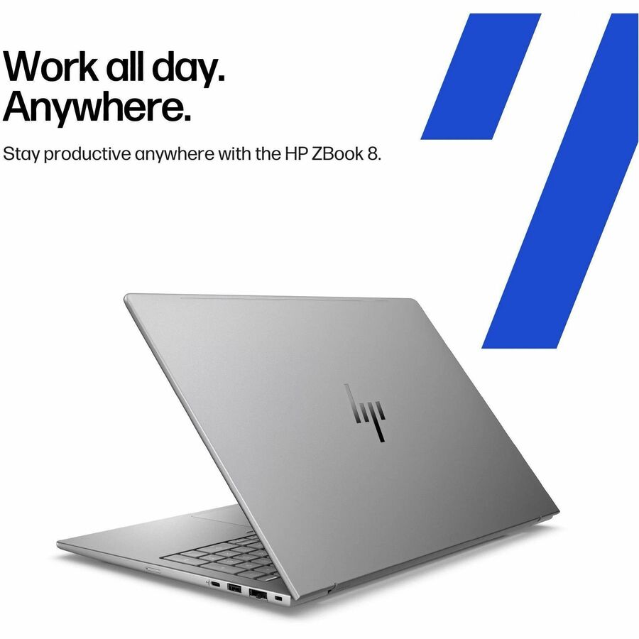 Alternate-Image6 Image for HP ZBook 8 G1i 16" Mobile Workstation - WUXGA - 60 Hz - Intel Core Ultra 7 255H - 16 GB - 512 GB SSD - English Keyboard - Meteor Silver