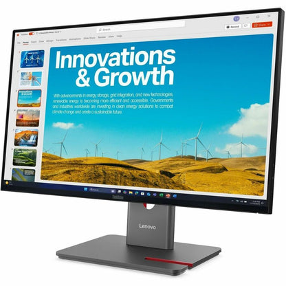 Alternate-Image1 Image for Lenovo ThinkVision P24QD-40 24" Class WQHD LED Monitor - 16:9 - Eclipse Black