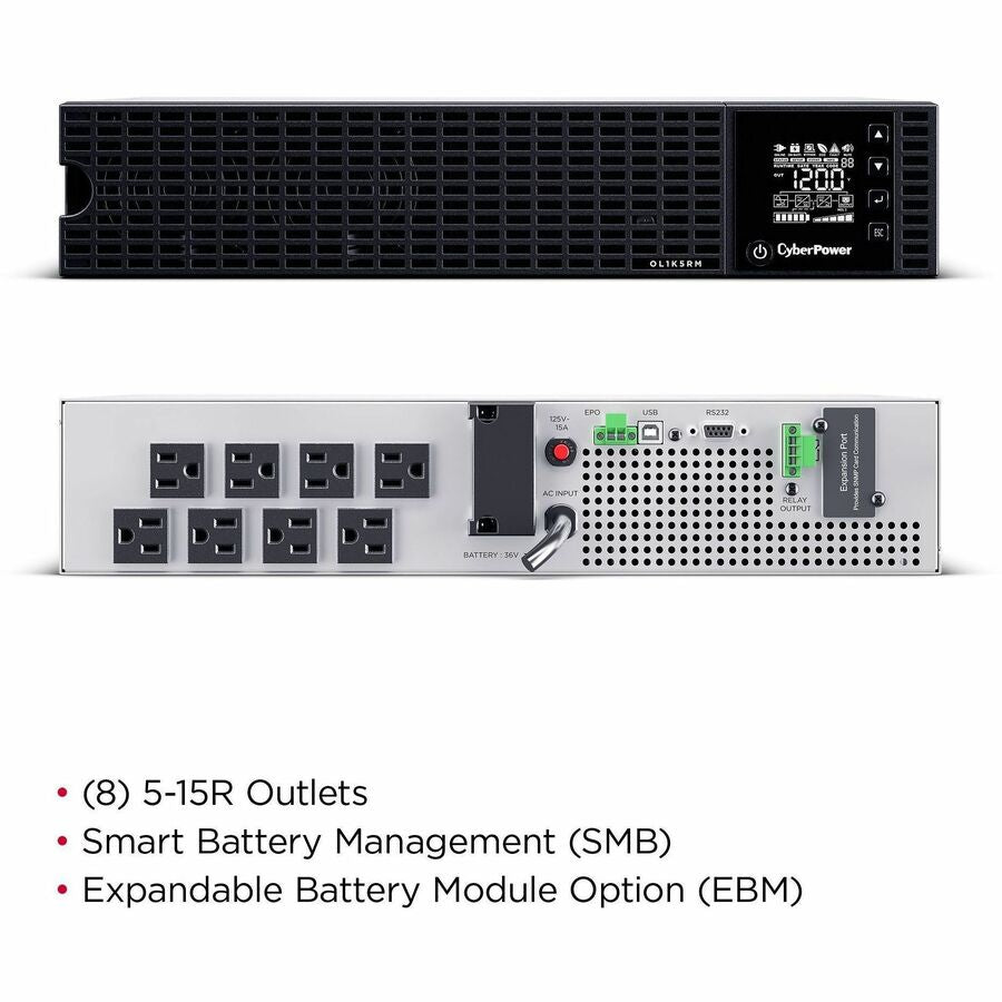 Alternate-Image3 Image for CyberPower OL1K5RM Essential Online UPS Systems