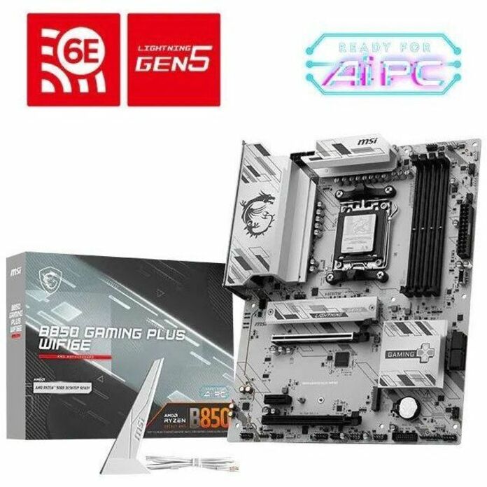 Alternate-Image2 Image for MSI B850 GAMING PLUS WIFI6E - B850GPWIFI6E - ATX Gaming Motherboard - B850 Chipset