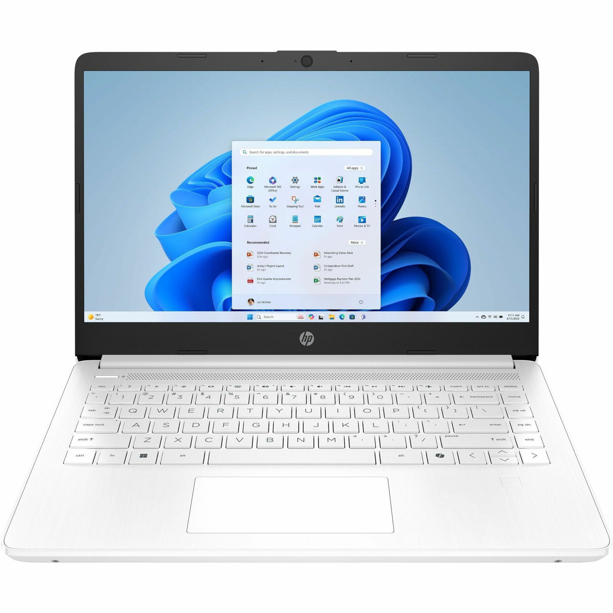 Main Image for HP 14-d3000 14-dq3220nr 14" Touchscreen Notebook - HD - Intel Celeron N4500 - 4 GB - 64 GB Flash Memory - Snowflake White